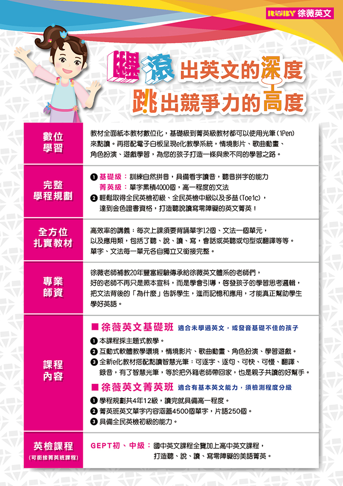 關於徐薇英文