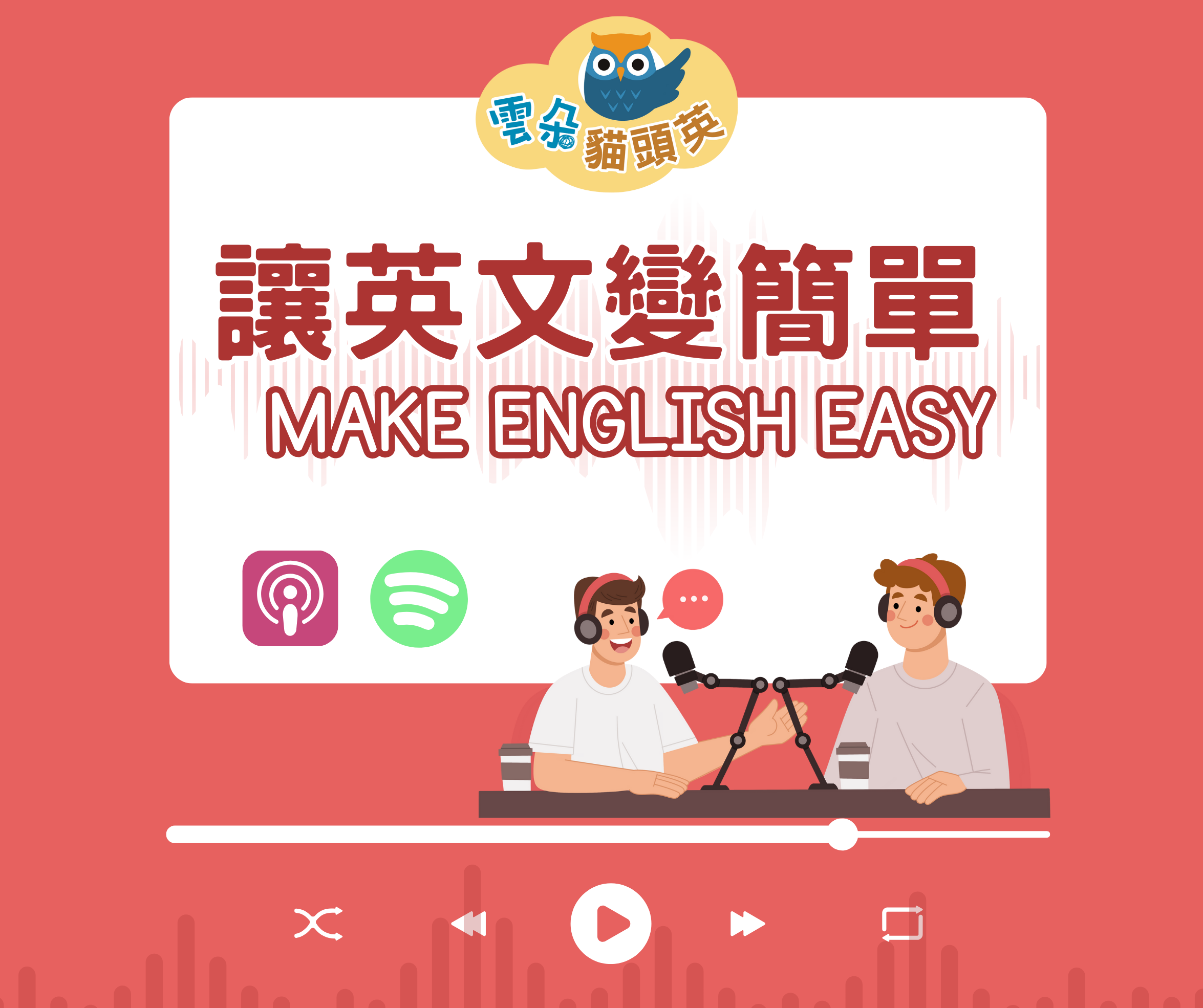 【Podcast 讓英文變簡單】 ❘ Make English easy-上線啦！
